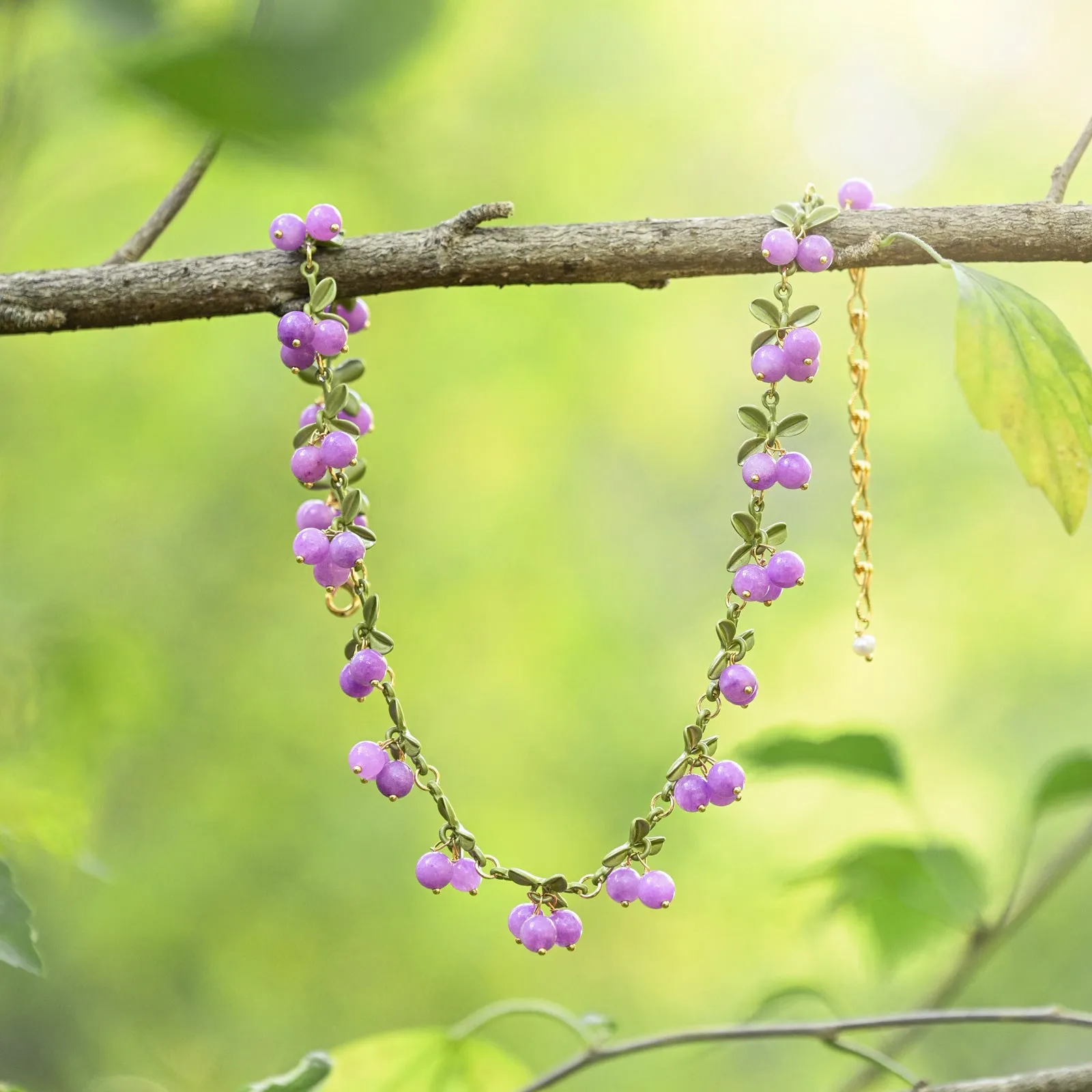 Purple Berry Necklace sold by Selenichast product image thumbnail 4