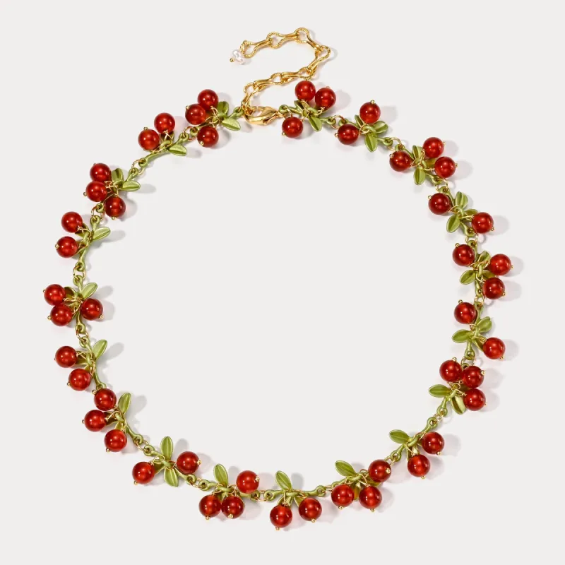 Cranberry Necklace sold by Selenichast