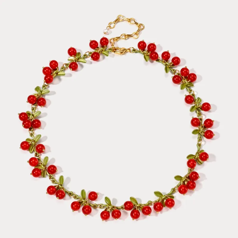 Cranberry Necklace sold by Selenichast