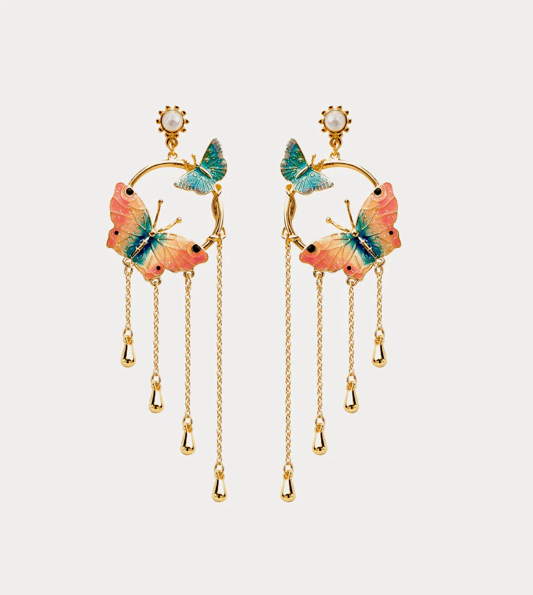Butterfly Tassel Earrings sold by Selenichast