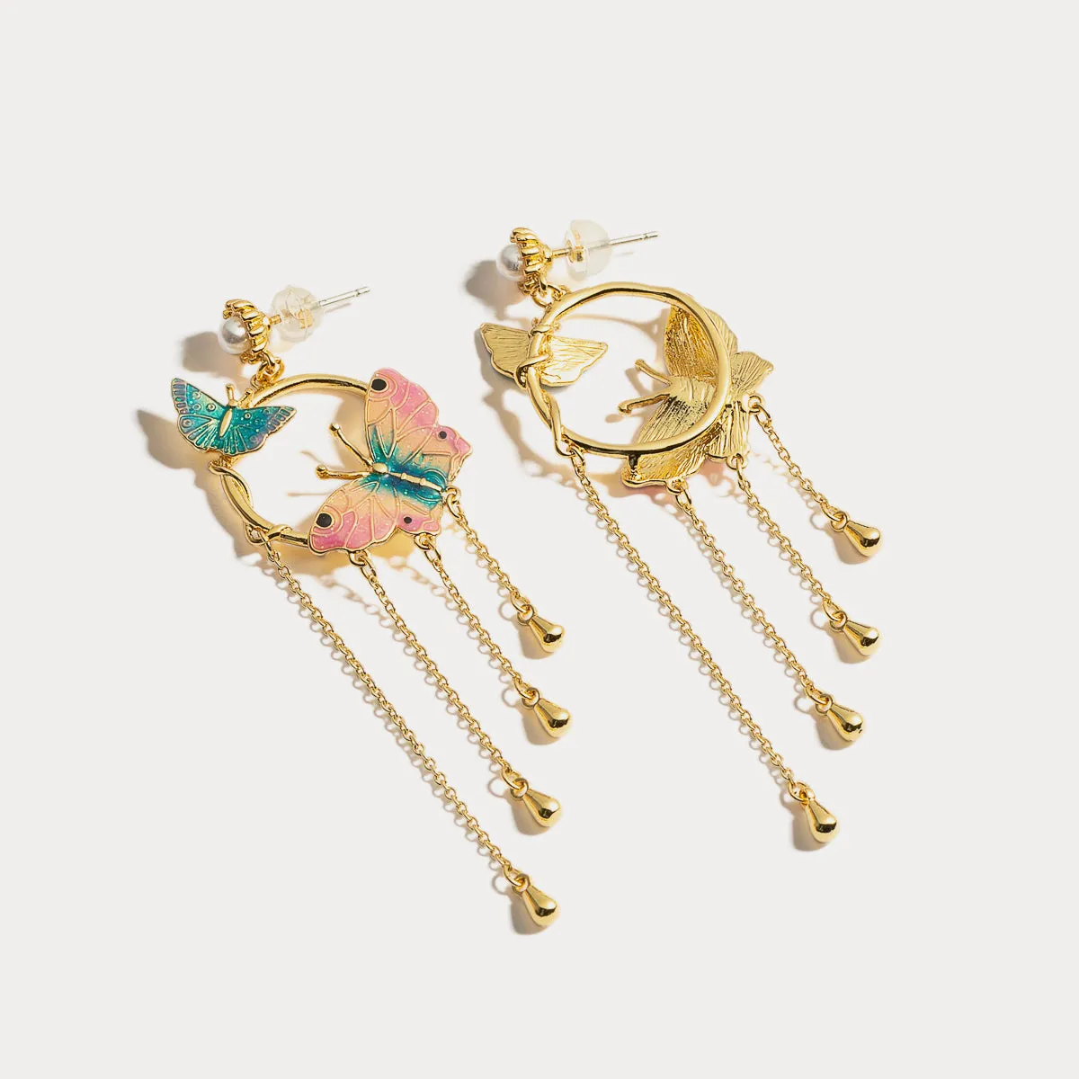 Butterfly Tassel Earrings sold by Selenichast product image thumbnail 4