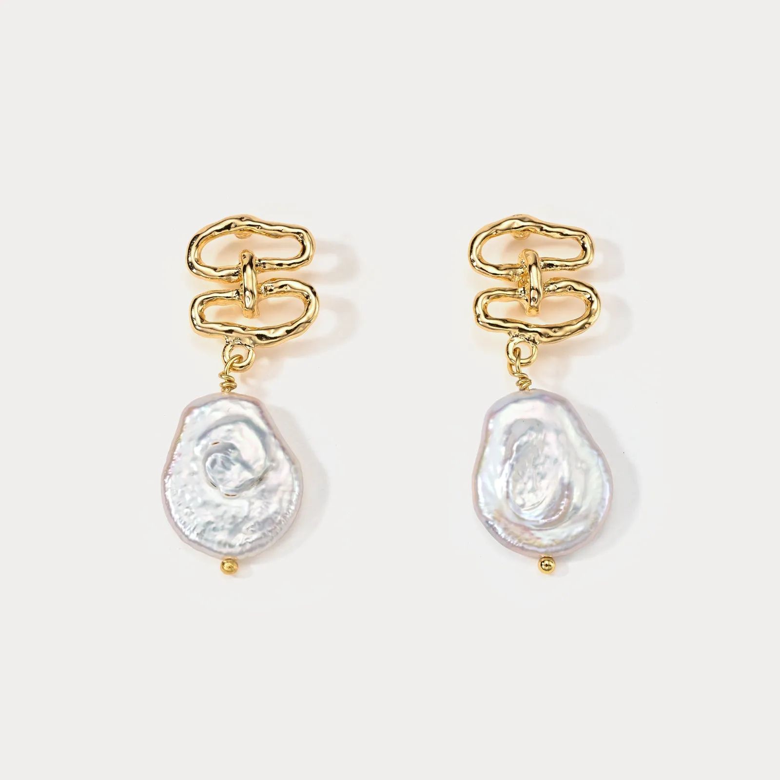 Pearl Drop Earrings sold by Selenichast