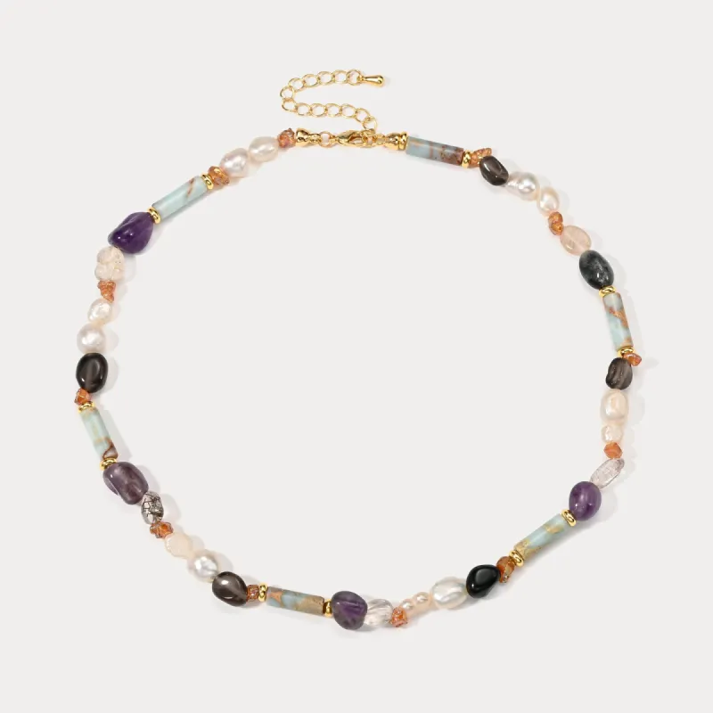 Amethyst Bead Necklace sold by Selenichast