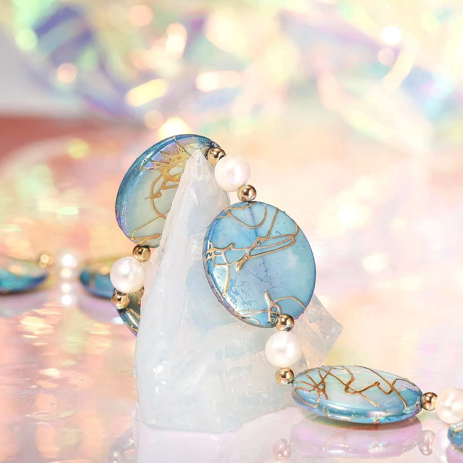 Blue Sea Shell Necklace sold by Selenichast product image thumbnail 2