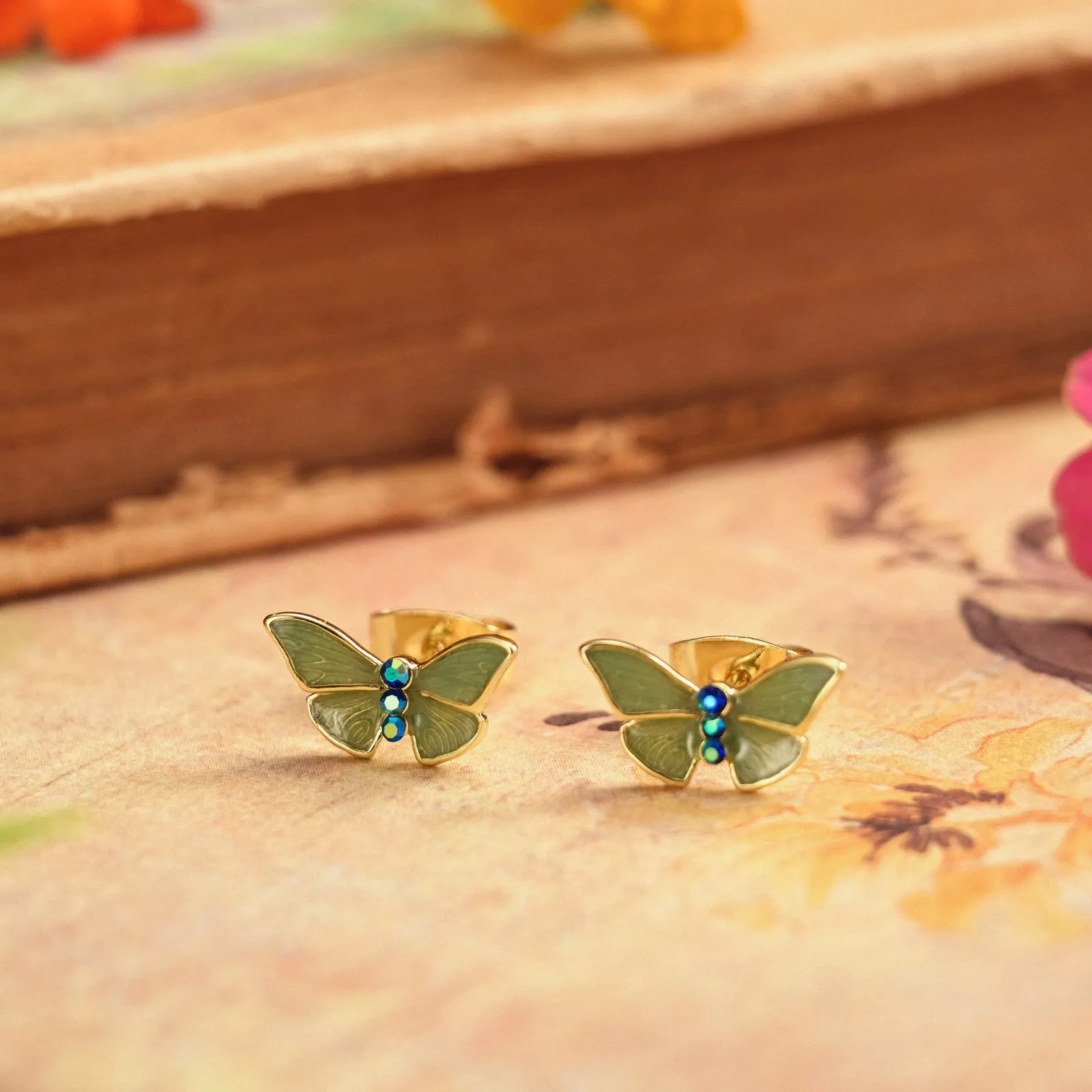 Butterfly Stud Earrings sold by Selenichast product image thumbnail 2