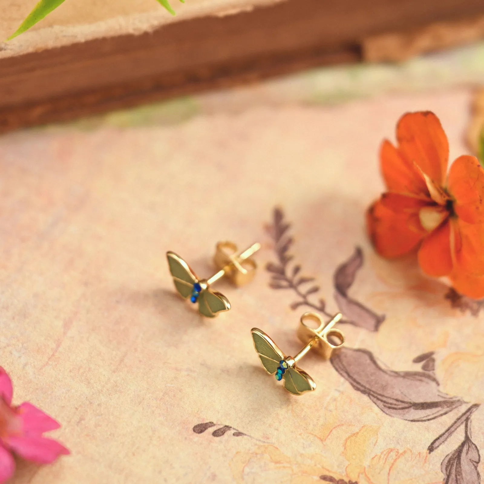 Butterfly Stud Earrings sold by Selenichast product image thumbnail 3