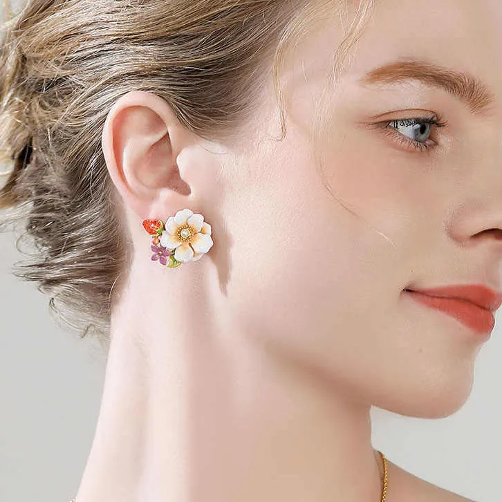 Jasmine Stud Earrings sold by Selenichast product image thumbnail 3