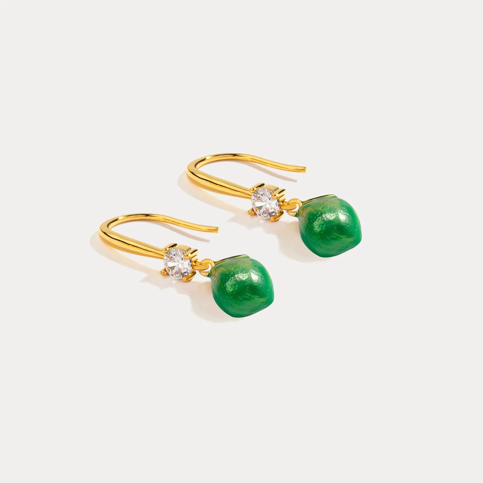 Green Lemon Earrings sold by Selenichast product image thumbnail 4
