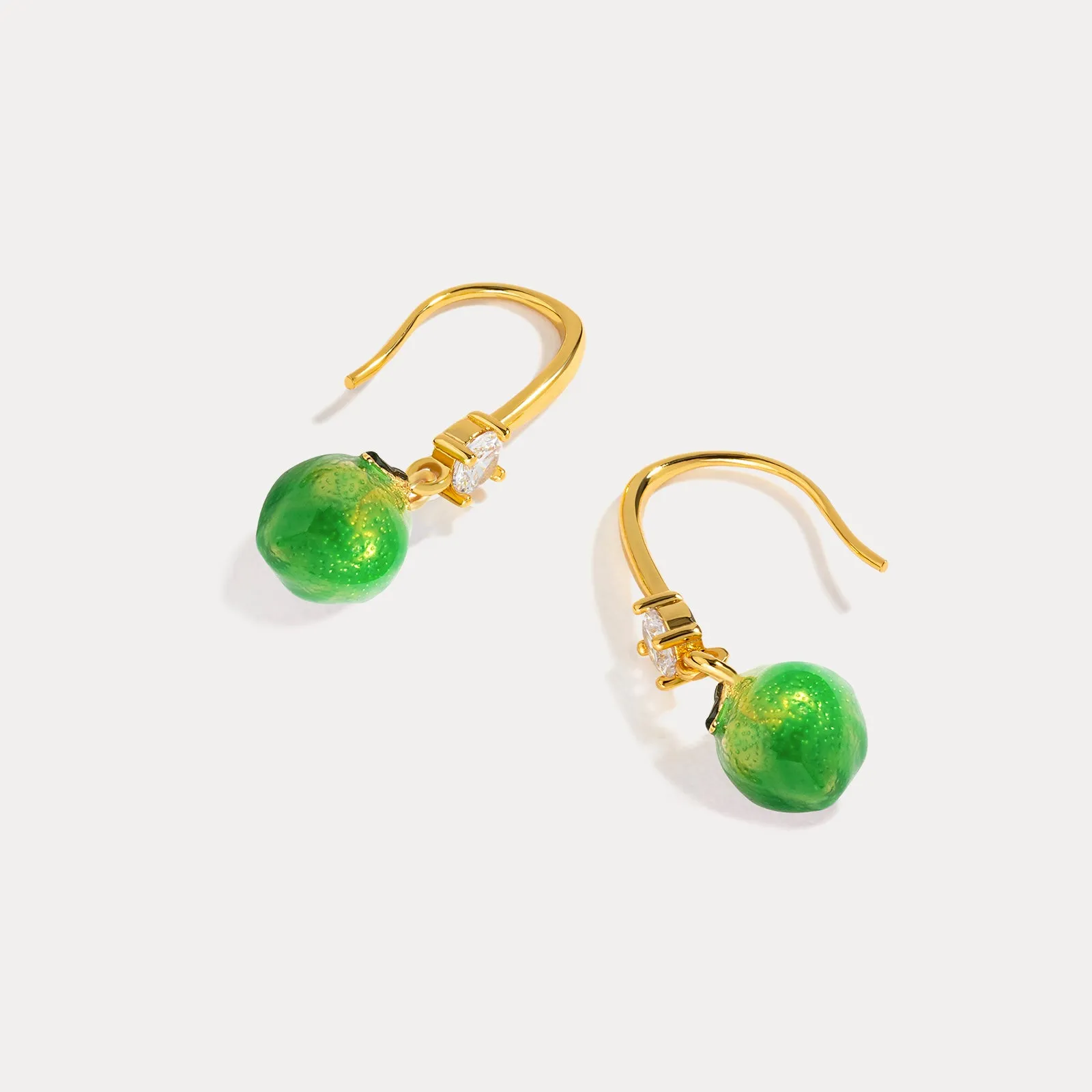 Green Lemon Earrings sold by Selenichast product image thumbnail 3