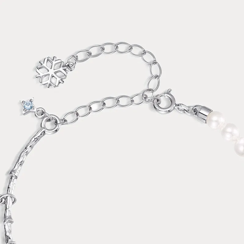 Snowflake Pearl Bracelet sold by Selenichast product image thumbnail 3
