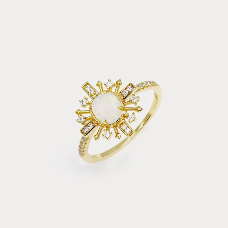 Opal Sun Silver Ring sold by Selenichast