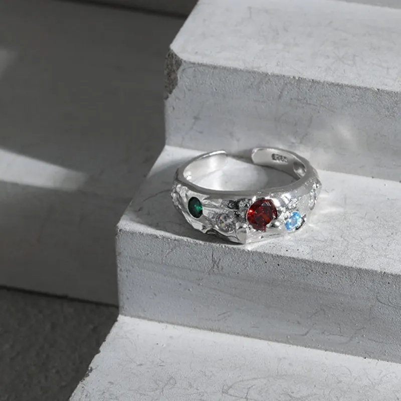 Gem Silver Ring sold by Selenichast