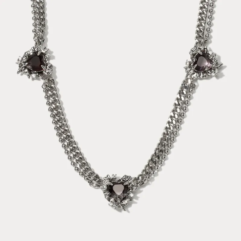 Double Stacked Heart Necklace sold by Selenichast