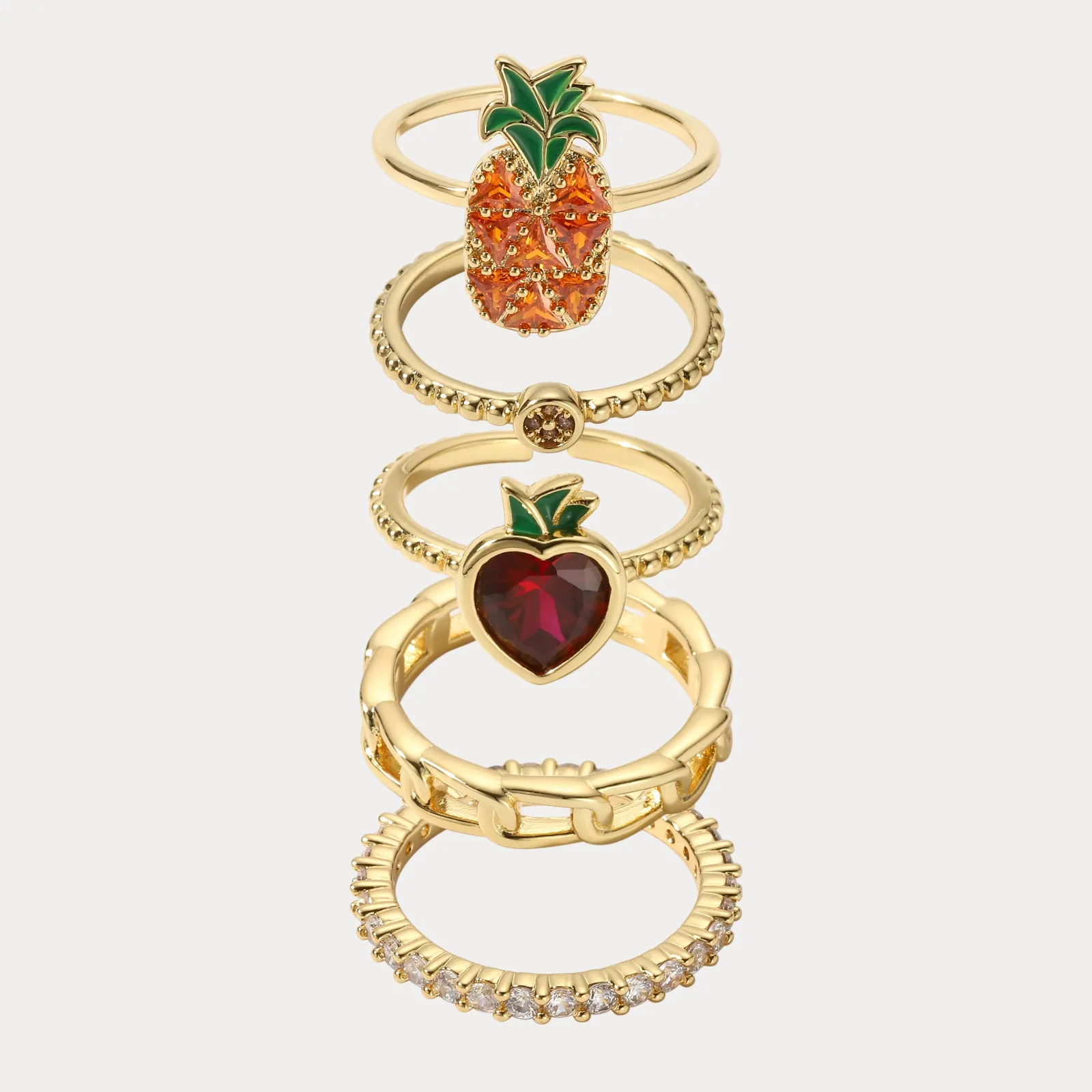 Summer Fruit Ring Set sold by Selenichast