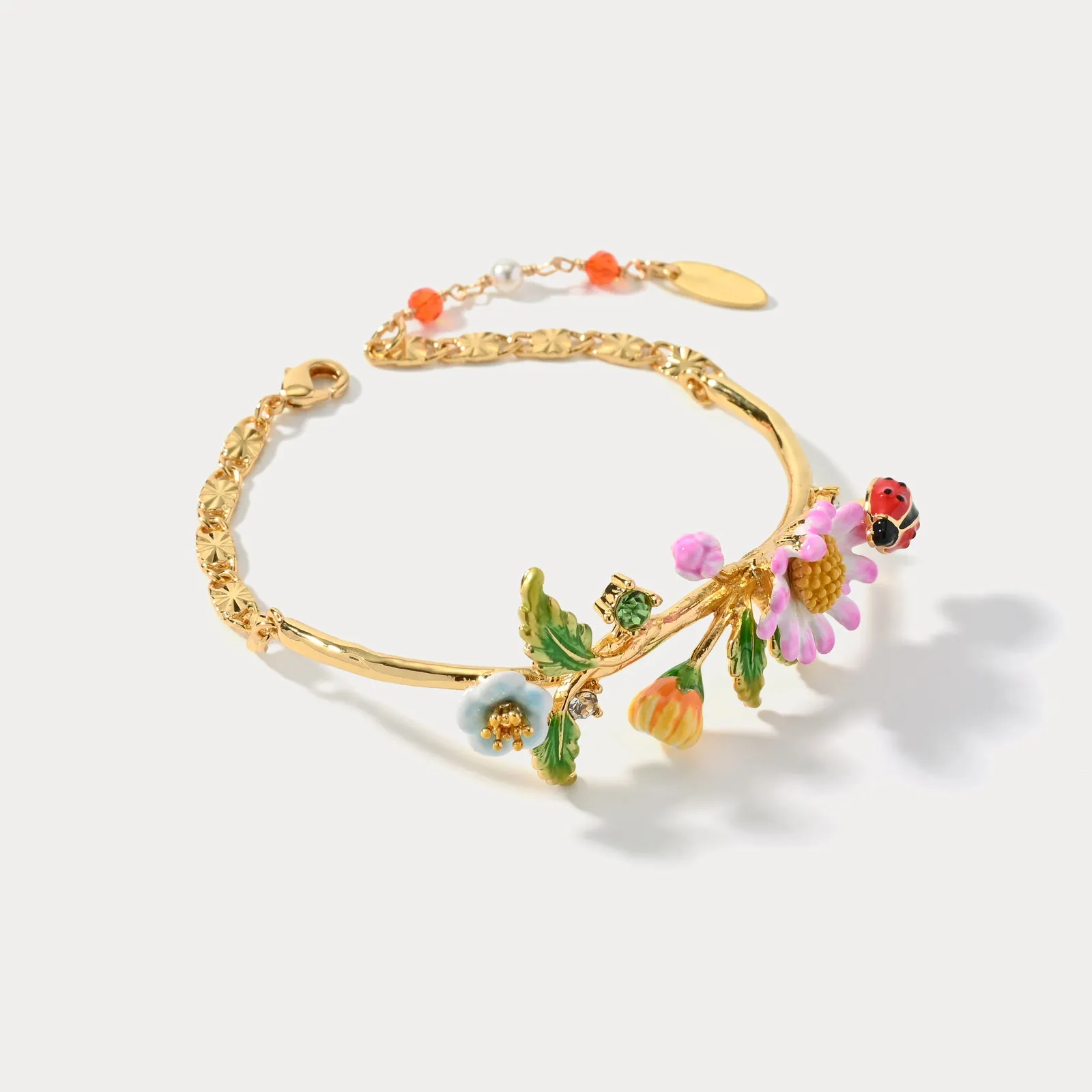 Daisy Ladybug Bracelet sold by Selenichast product image thumbnail 4