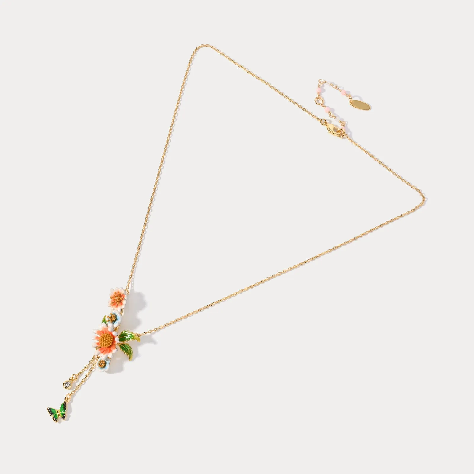 Daisy Green Butterfly Necklace sold by Selenichast product image thumbnail 4