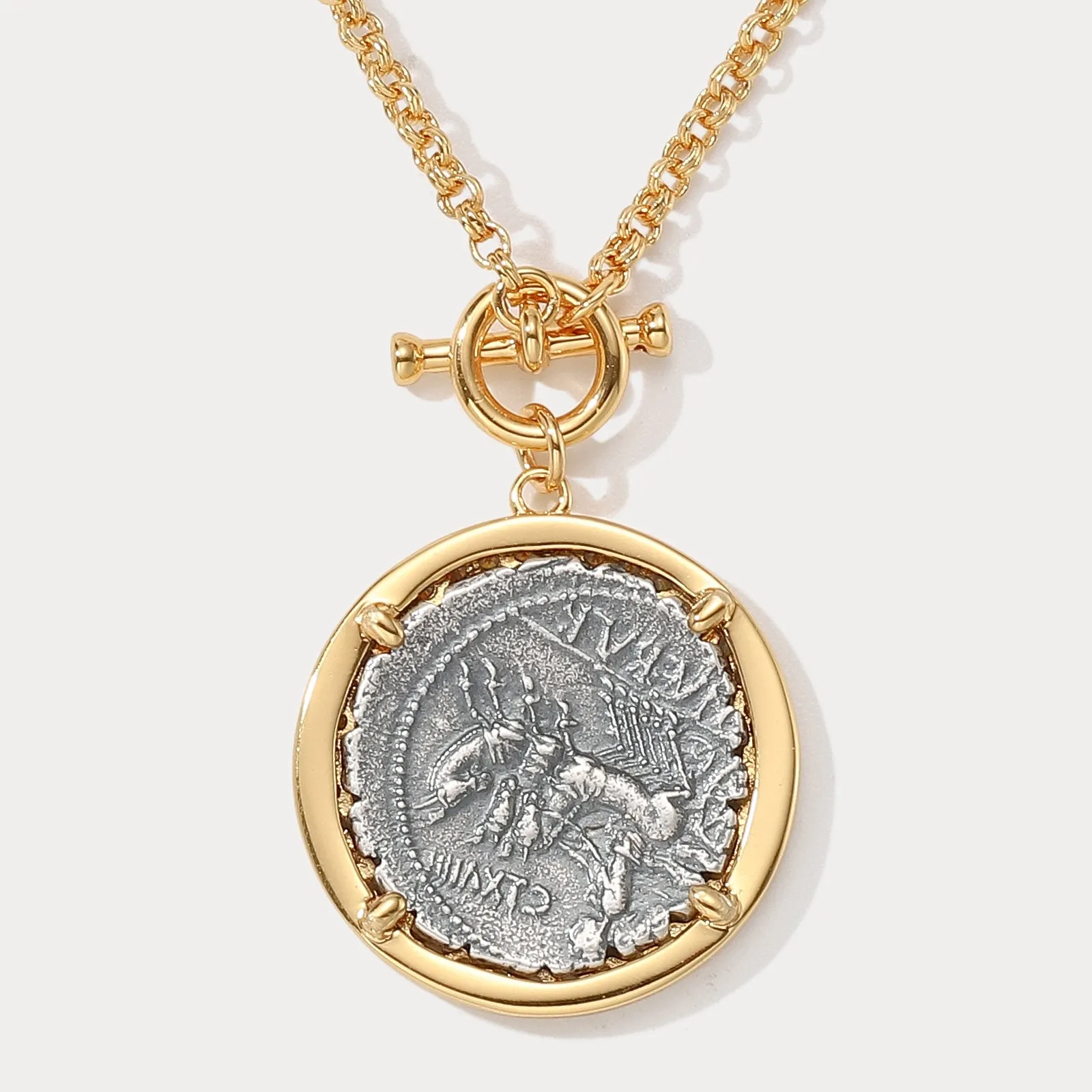 Vintage Roman Coin Necklace sold by Selenichast product image thumbnail 2