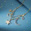 Starry Moon Necklace sold by Selenichast