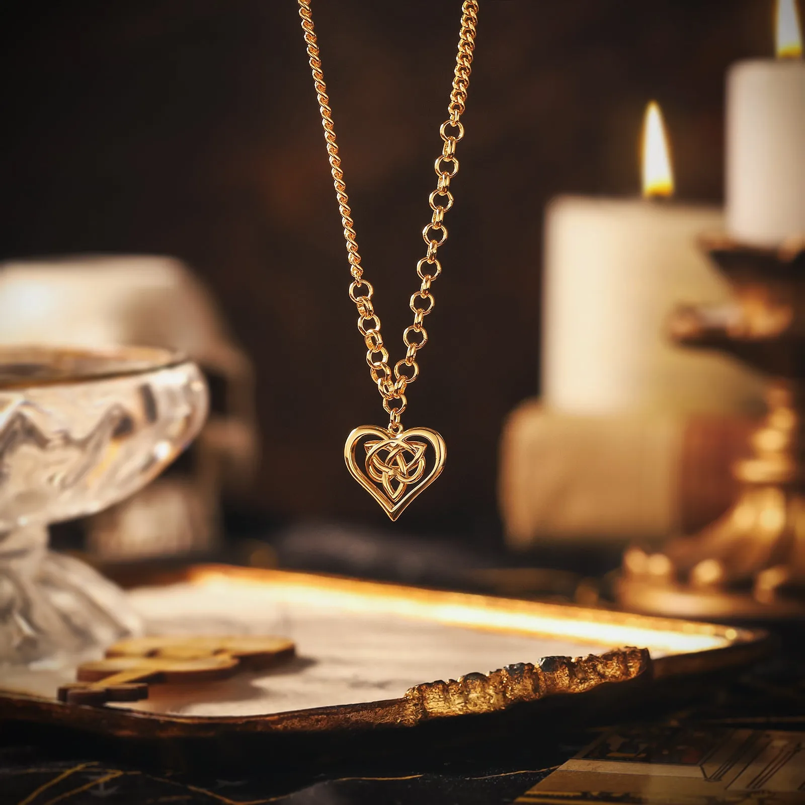 Talisman Celtic Heart Necklace sold by Selenichast product image thumbnail 2