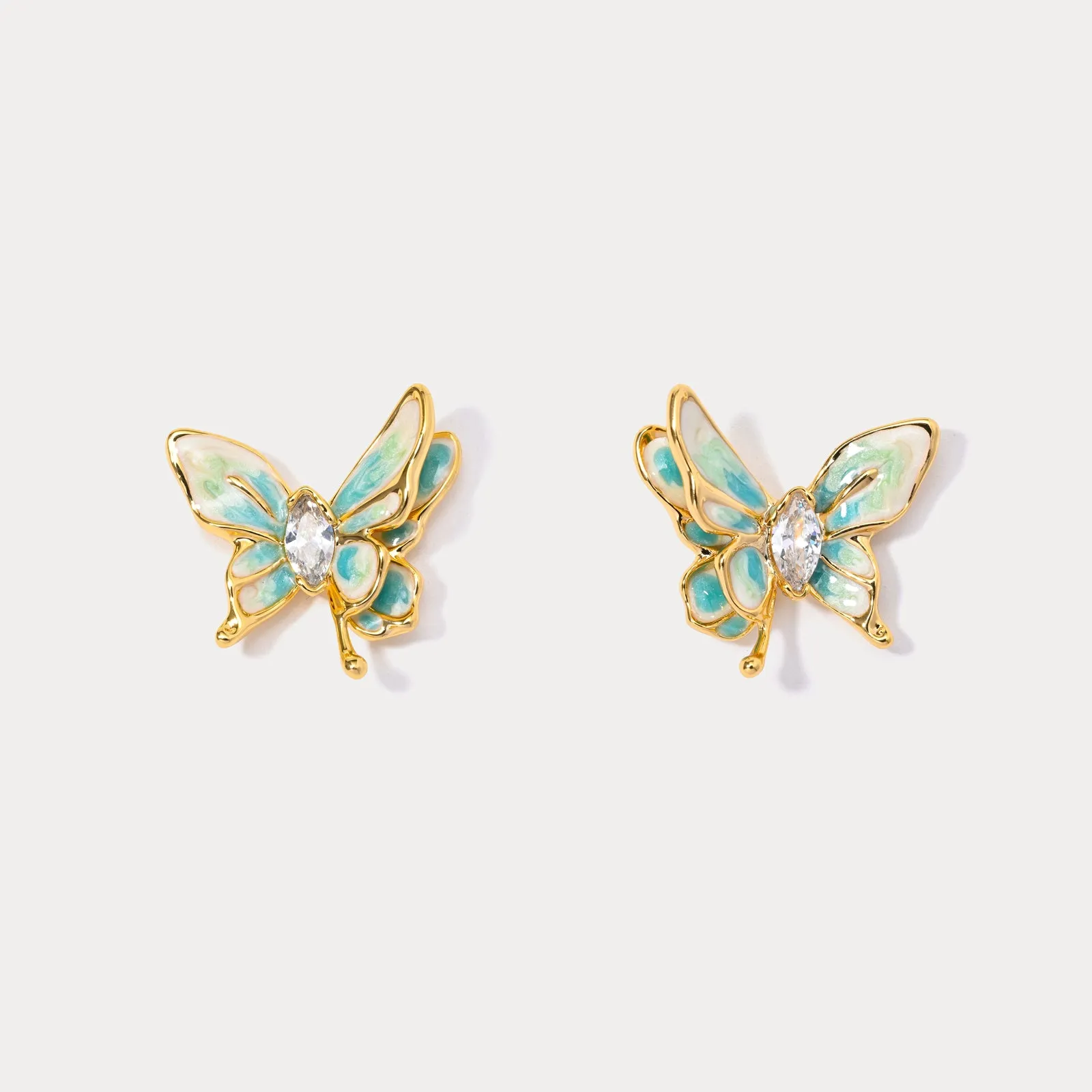 Butterfly Earrings sold by Selenichast