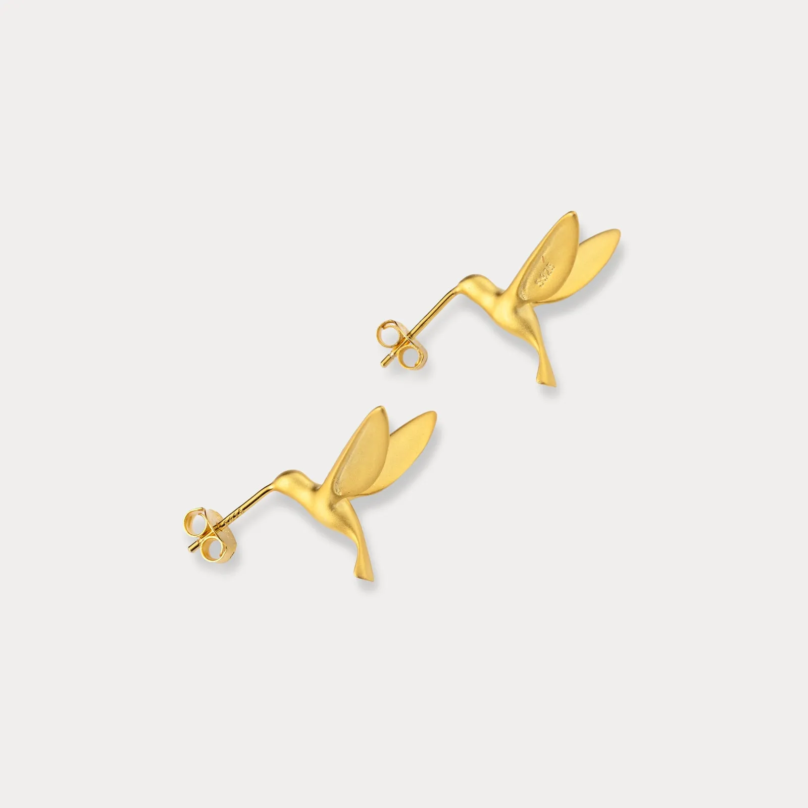 Gold Hummingbird Earrings sold by Selenichast product image thumbnail 4