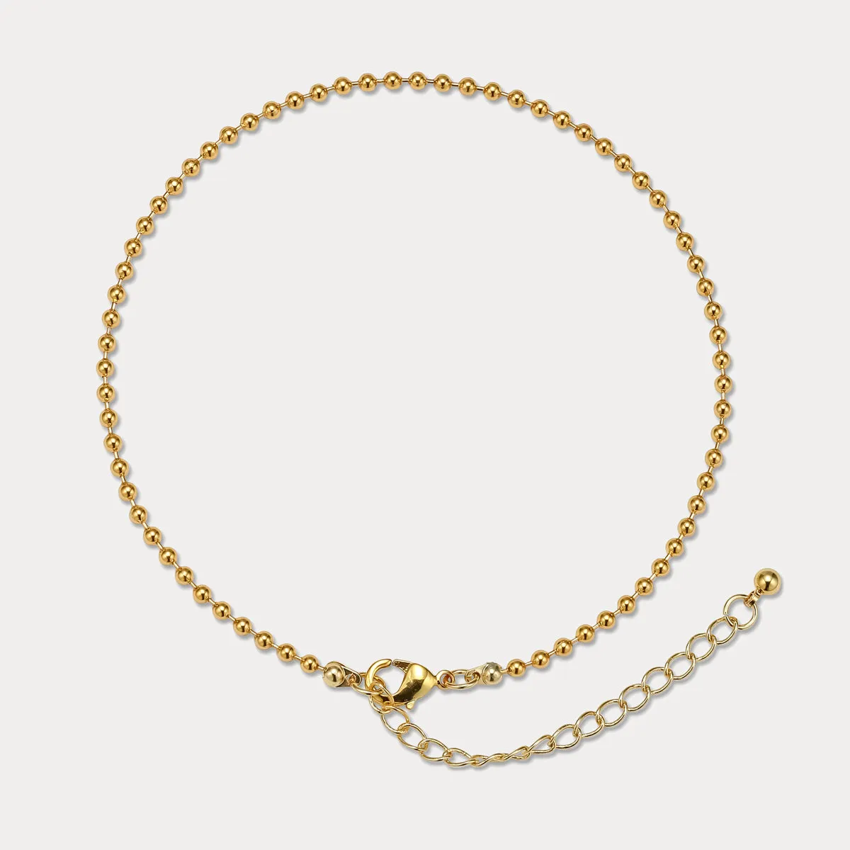Simple Gold Little Ball Link Bracelet sold by Selenichast