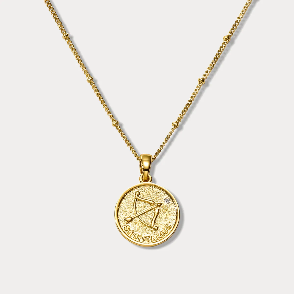 Sagittarius Constellation Coin Pendant Necklace sold by Selenichast