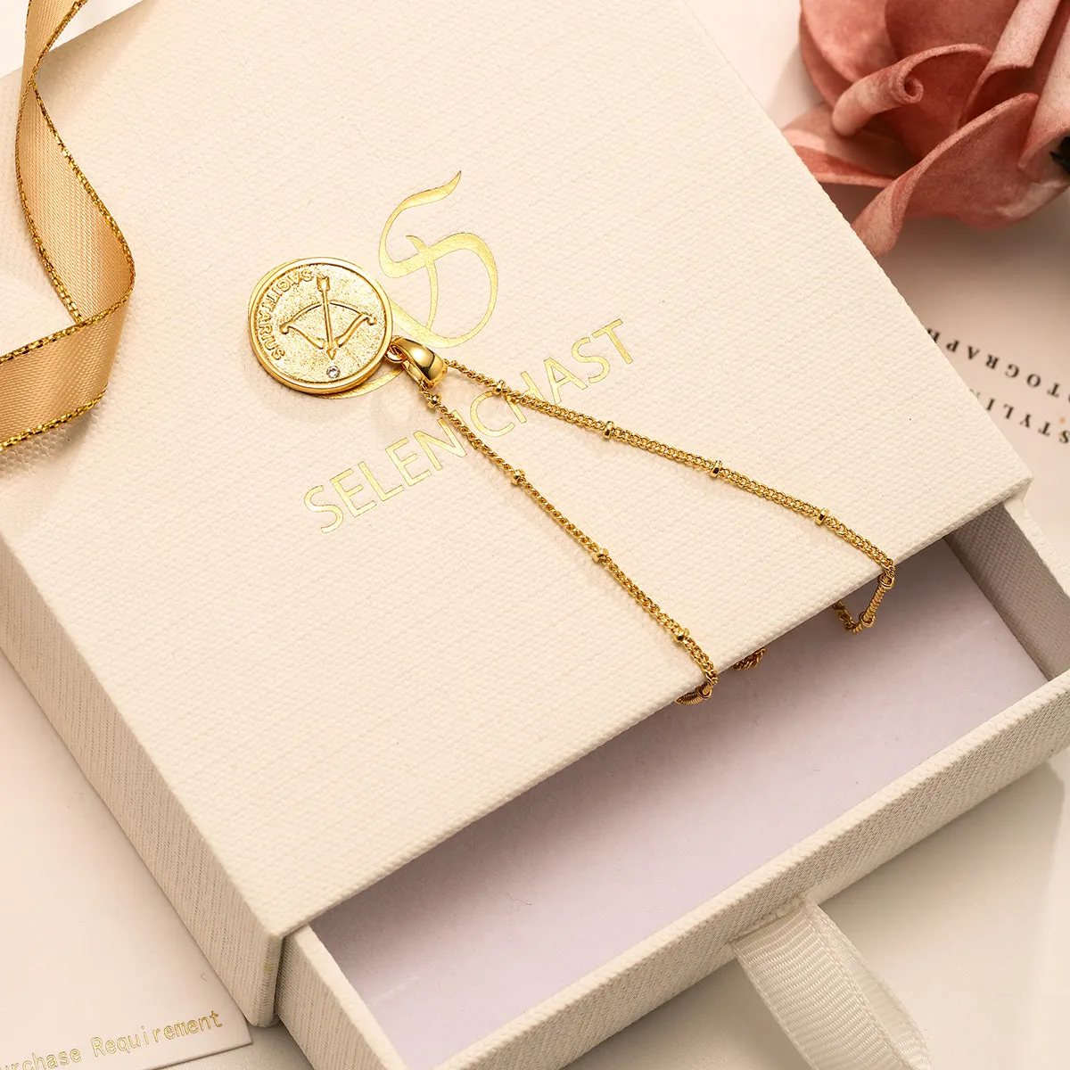 Sagittarius Constellation Coin Pendant Necklace sold by Selenichast product image thumbnail 5