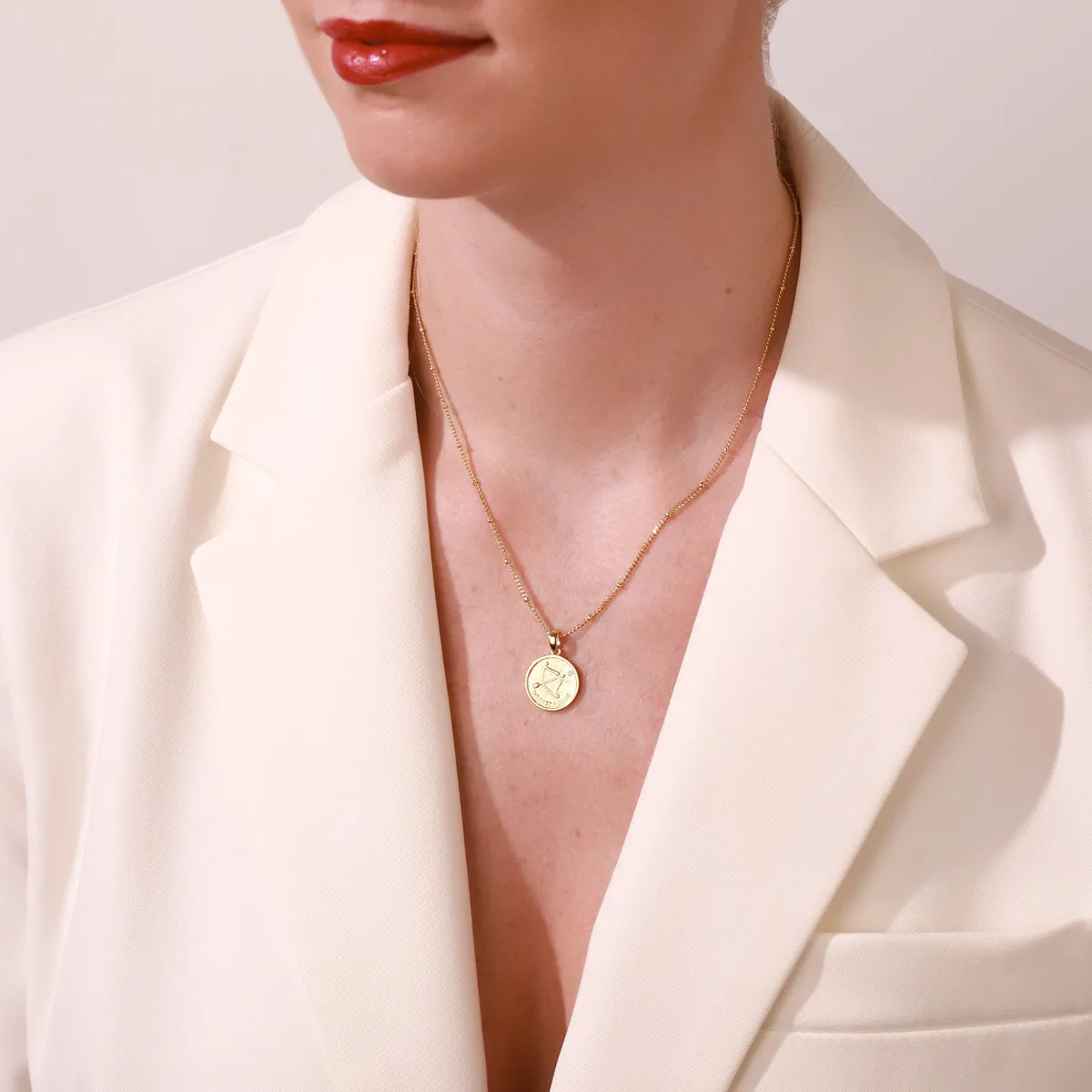 Sagittarius Constellation Coin Pendant Necklace sold by Selenichast product image thumbnail 3