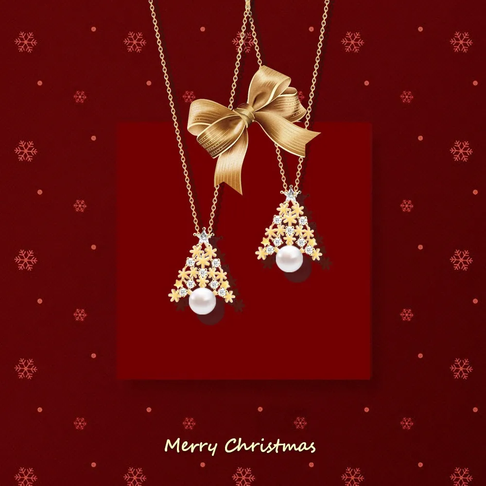 Snowflake Christmas Tree Necklace sold by Selenichast product image thumbnail 2