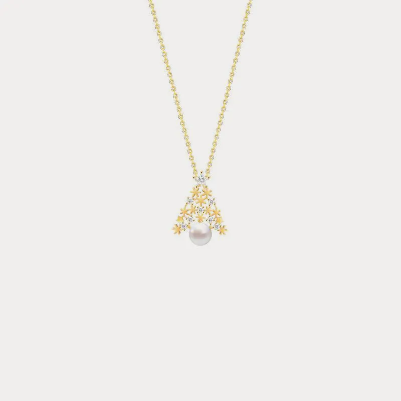 Snowflake Christmas Tree Necklace sold by Selenichast product image thumbnail 3