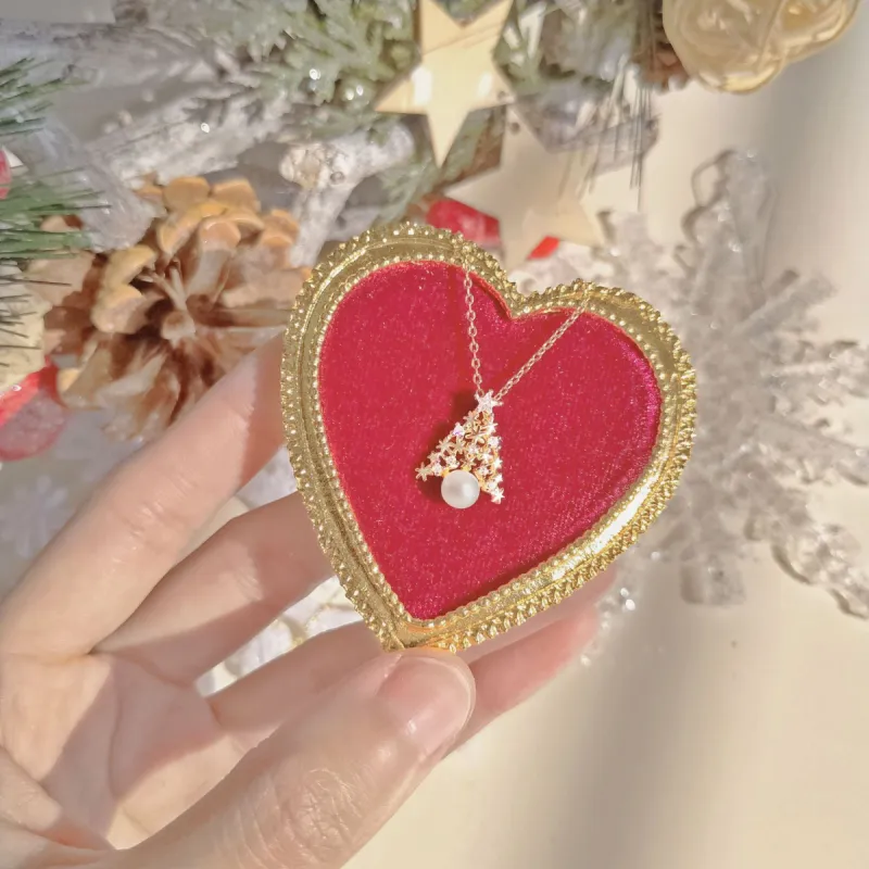 Snowflake Christmas Tree Necklace sold by Selenichast