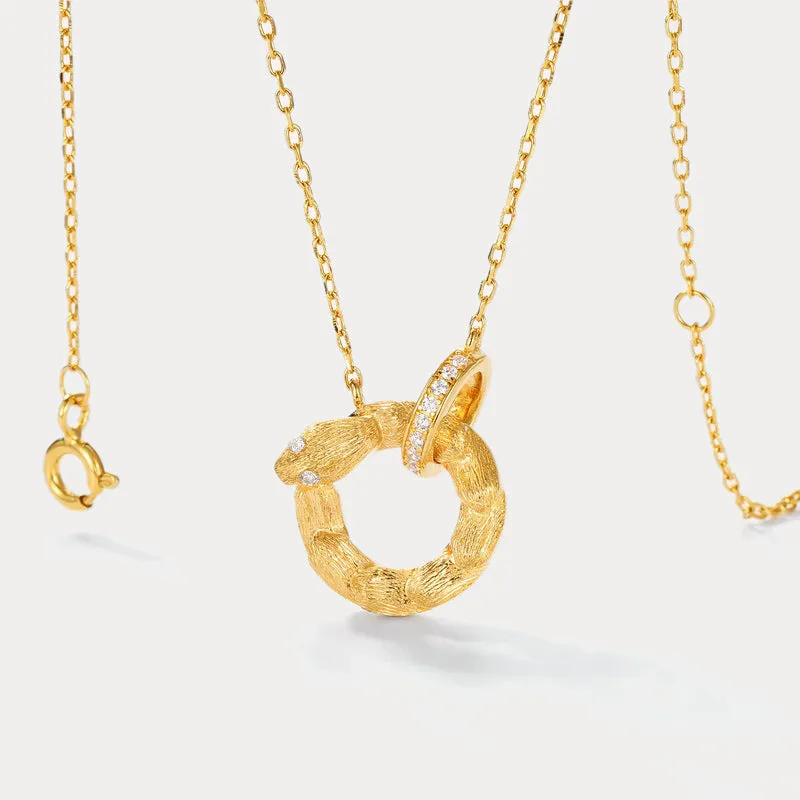 Snake Circle Zodiac Necklace sold by Selenichast product image thumbnail 3