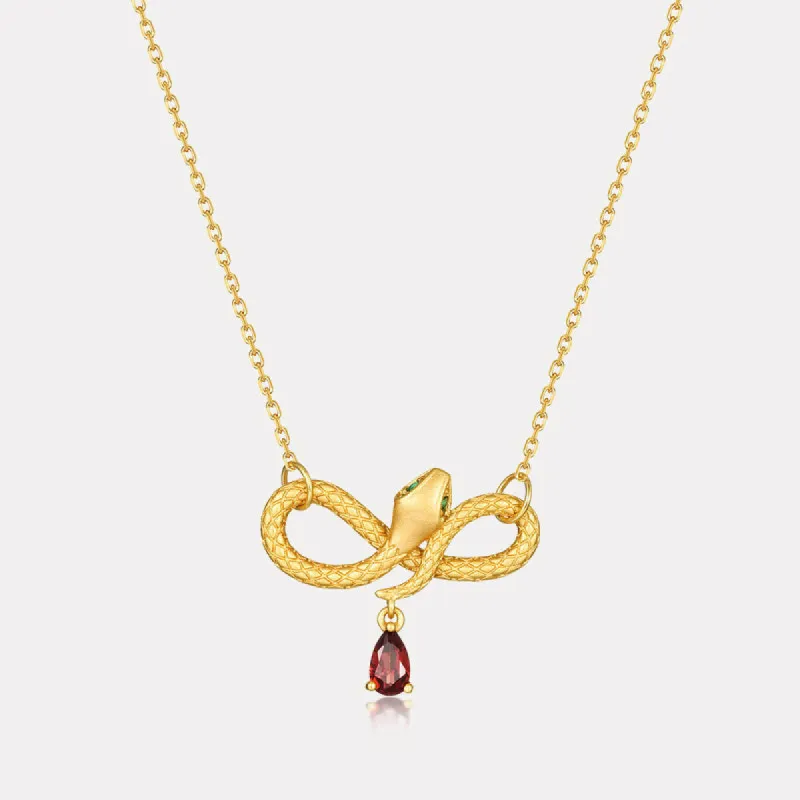 Snake Zodiac Necklace sold by Selenichast