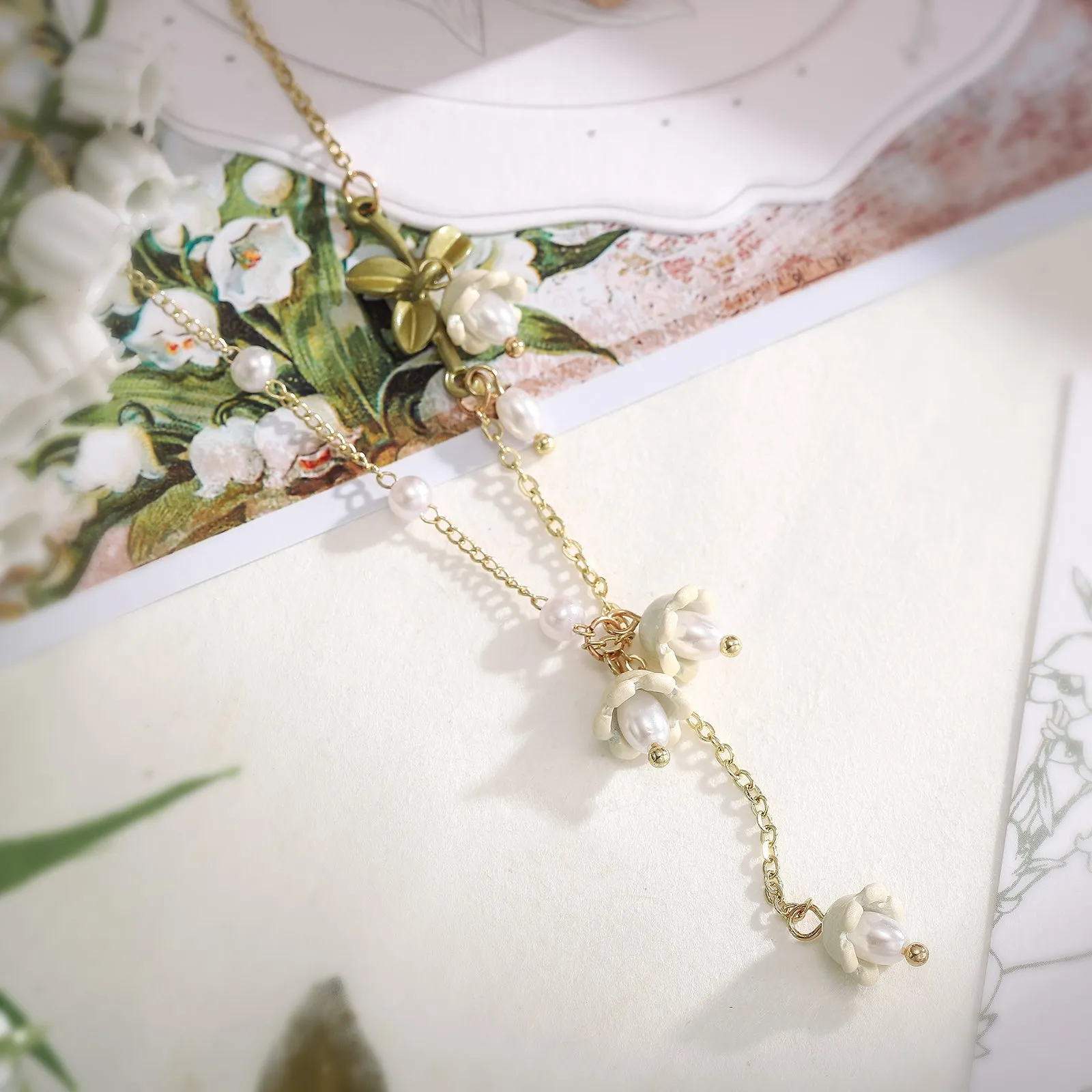 Lily Of The Valley Necklace sold by Selenichast product image thumbnail 3