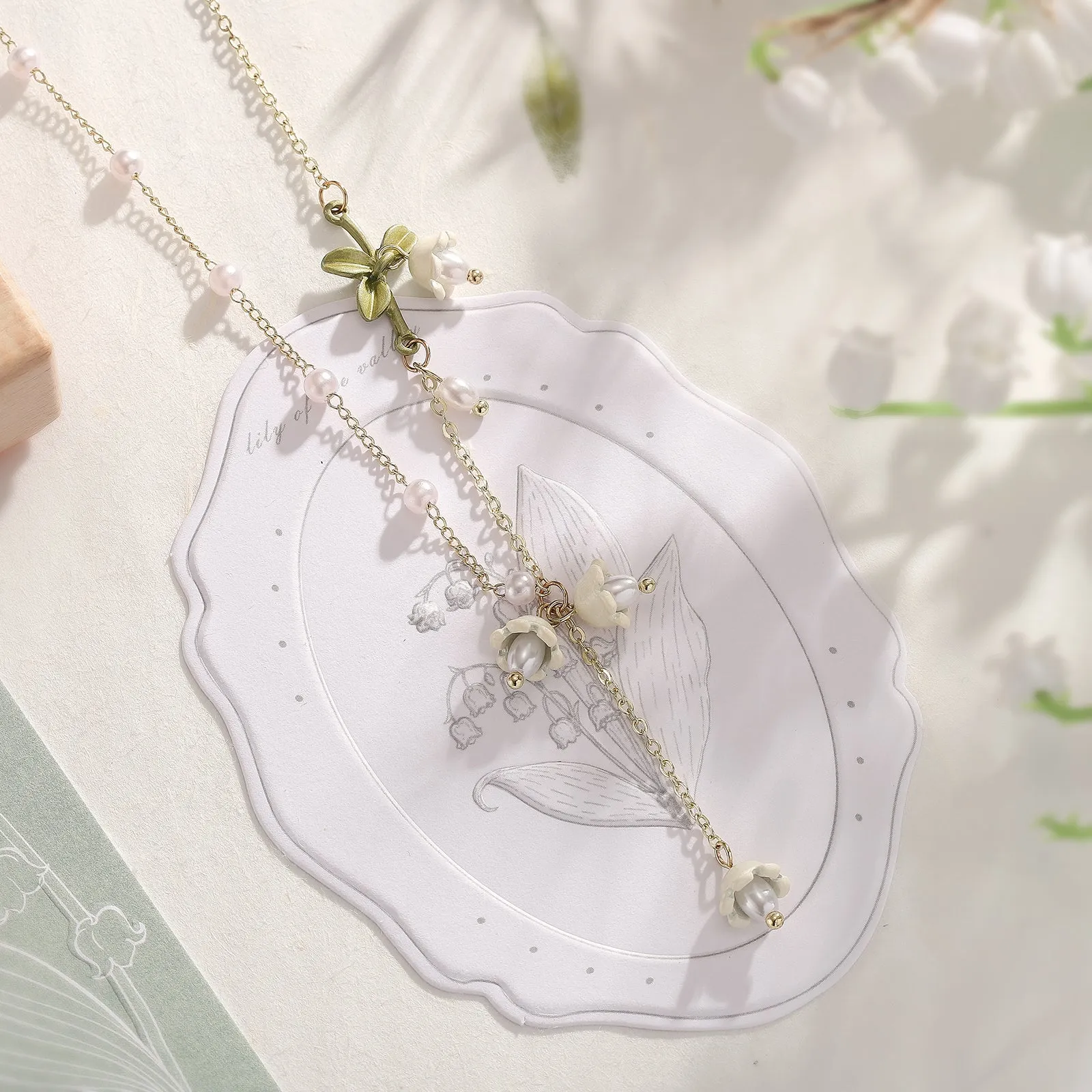 Lily Of The Valley Necklace sold by Selenichast product image thumbnail 5
