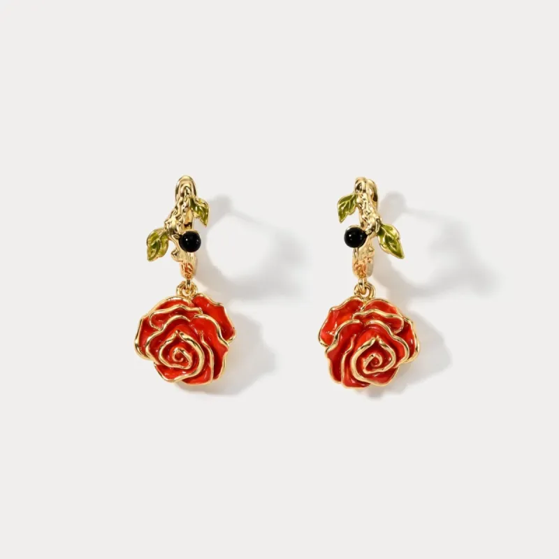 Rose Earrings sold by Selenichast