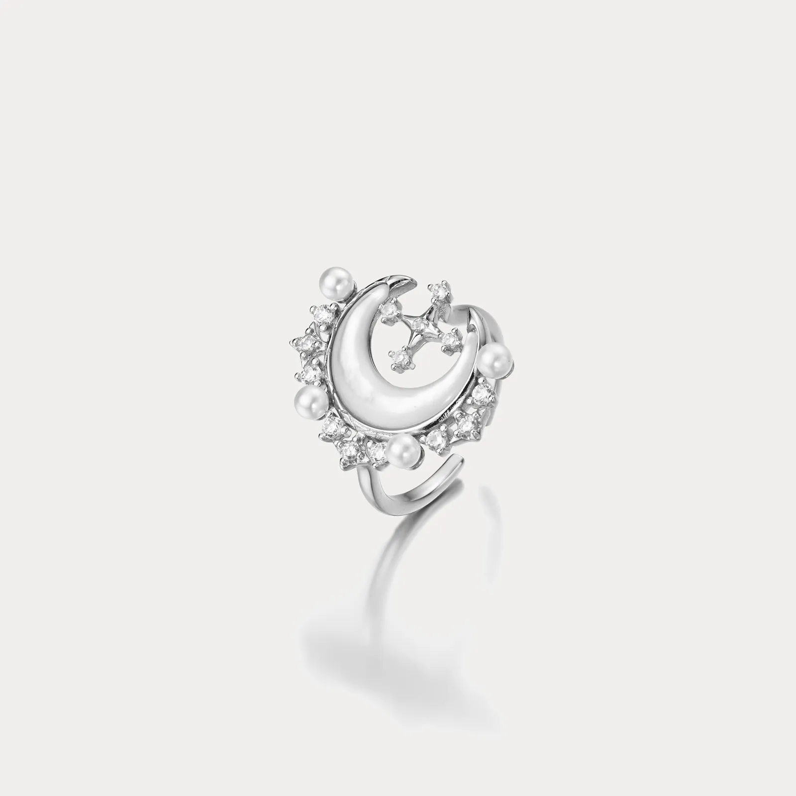 Moon Silver Ring sold by Selenichast product image thumbnail 4