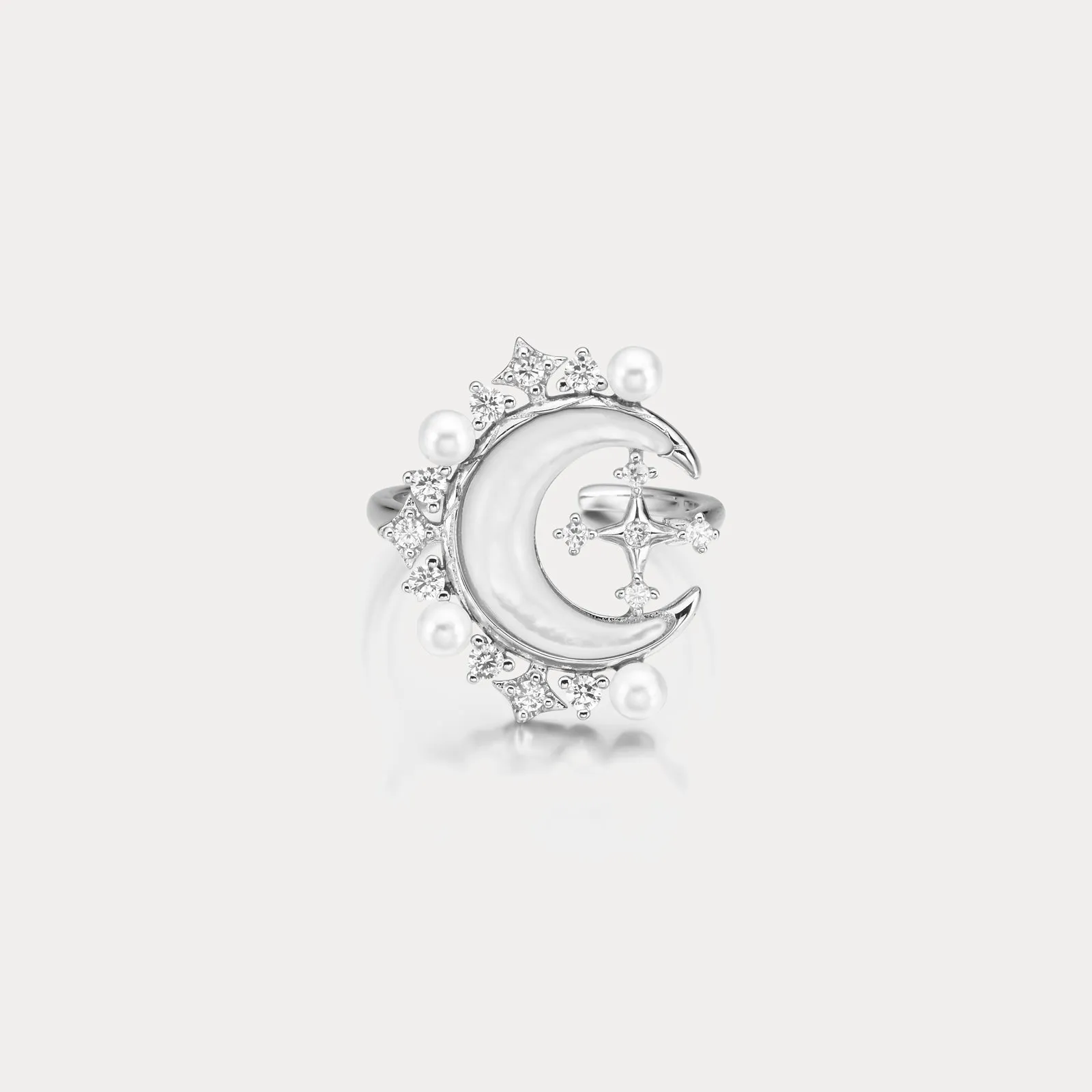 Moon Silver Ring sold by Selenichast