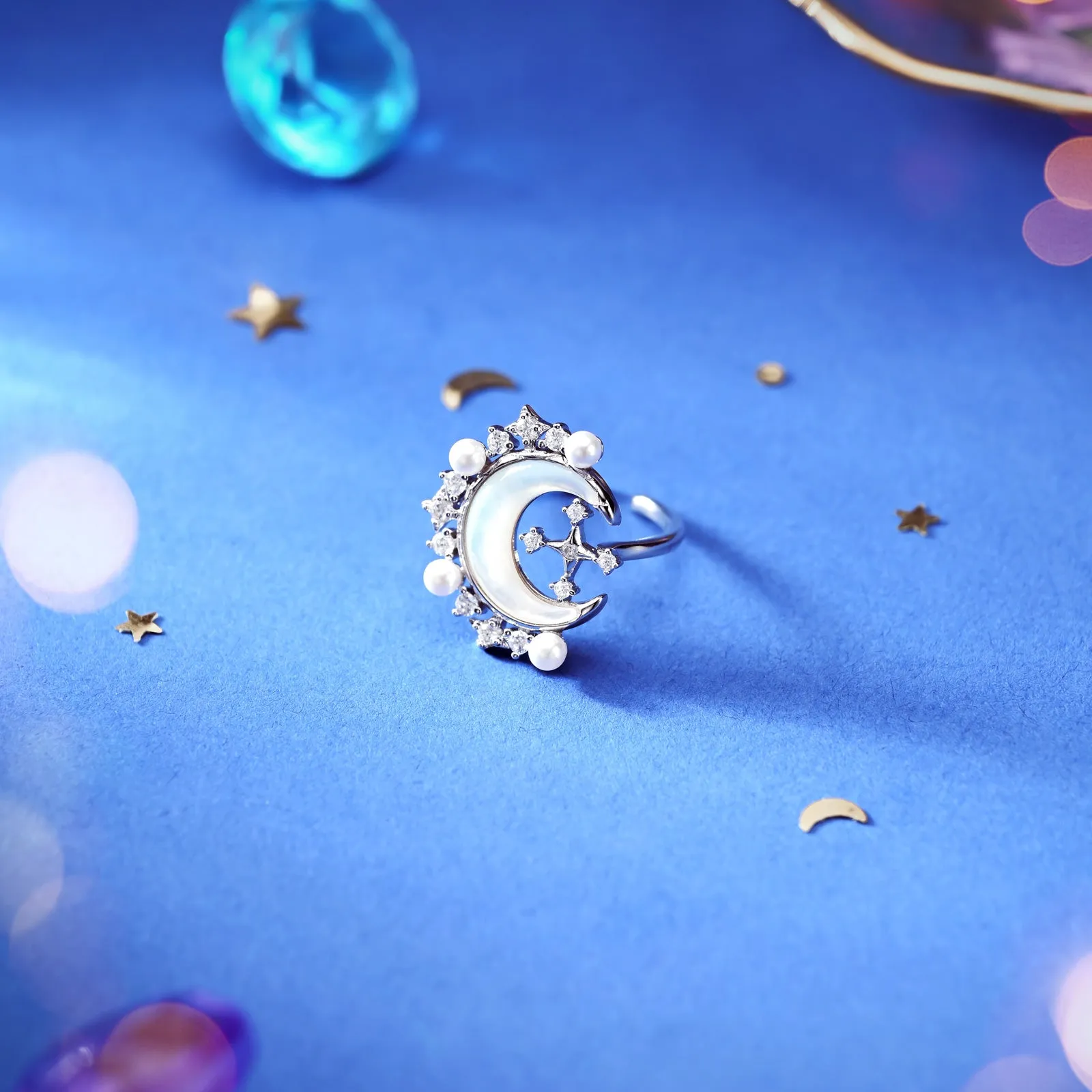 Moon Silver Ring sold by Selenichast product image thumbnail 3