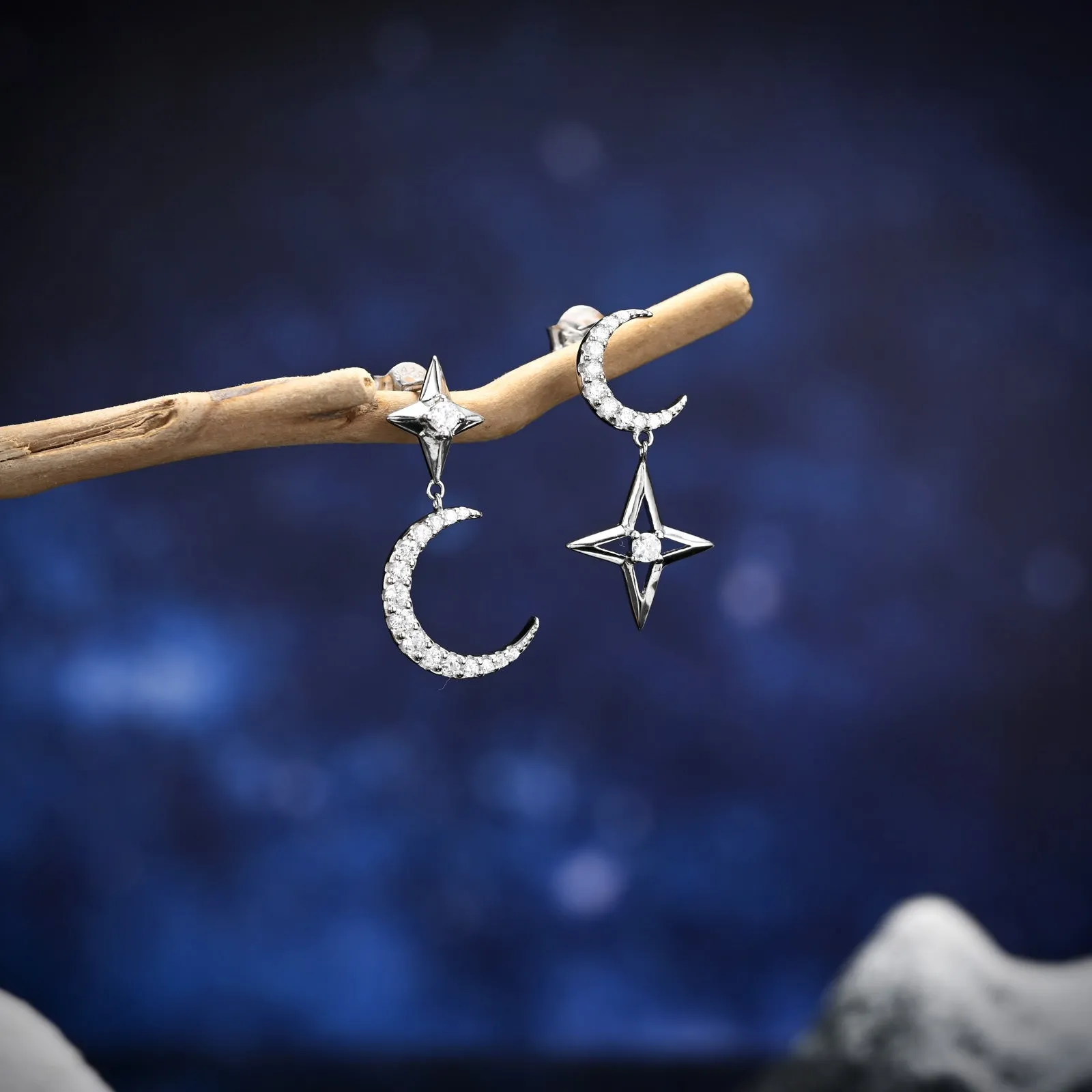 Moon Star Earrings sold by Selenichast product image thumbnail 2