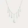 Moon and Star Tassel Necklace sold by Selenichast