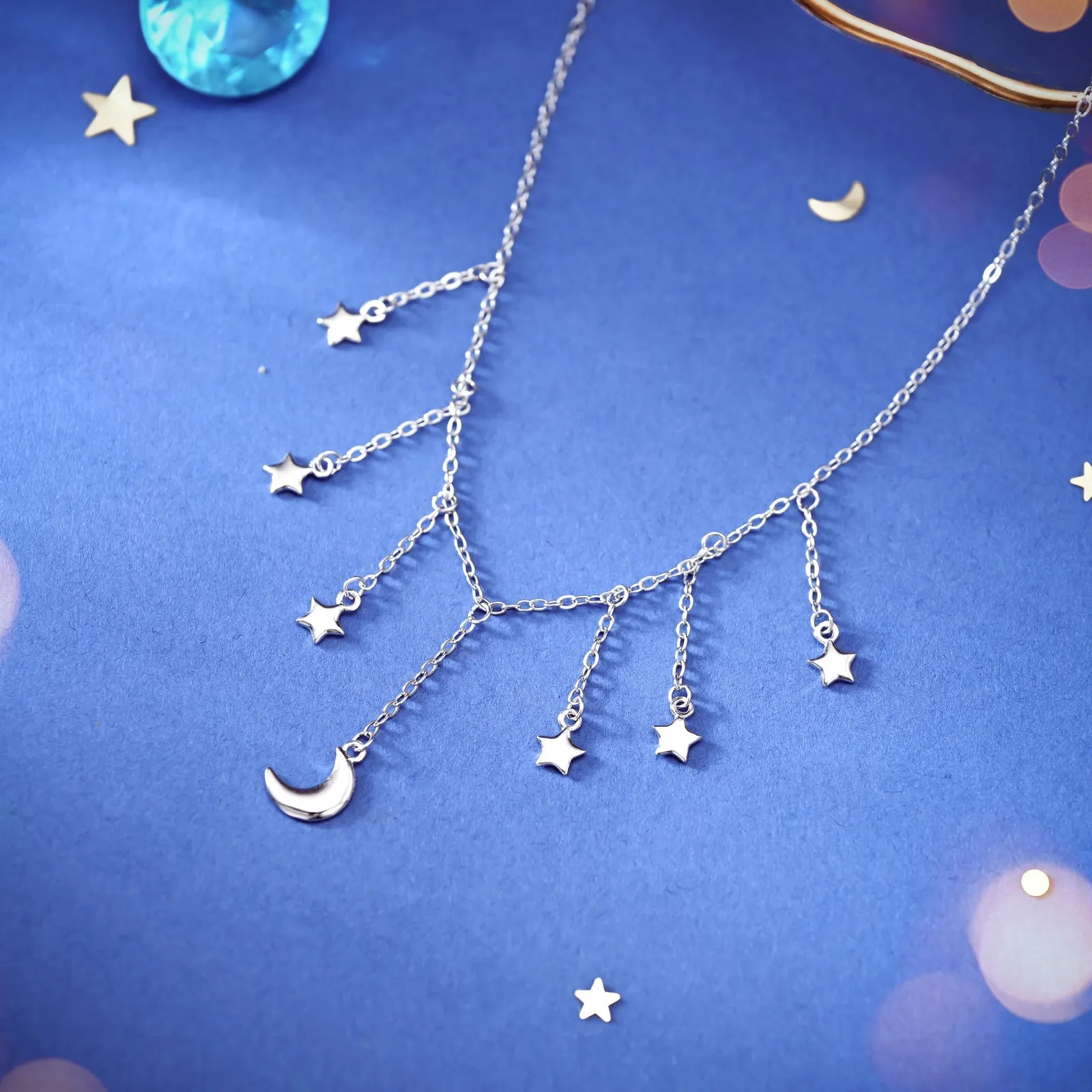 Moon and Star Tassel Necklace sold by Selenichast product image thumbnail 3
