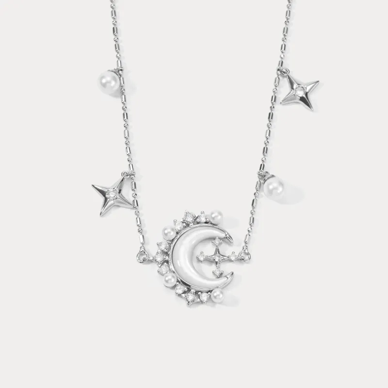 Moon and Star Necklace sold by Selenichast