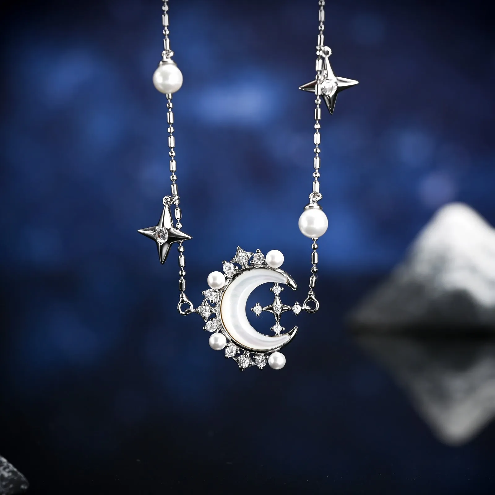 Moon and Star Necklace sold by Selenichast product image thumbnail 2