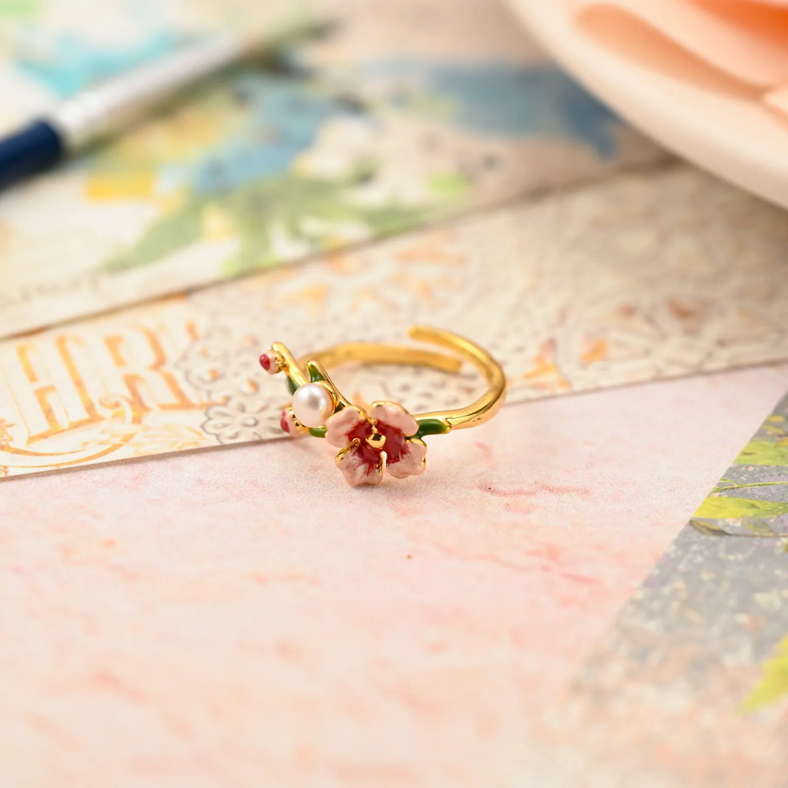 Flower Pearl Ring sold by Selenichast product image thumbnail 3