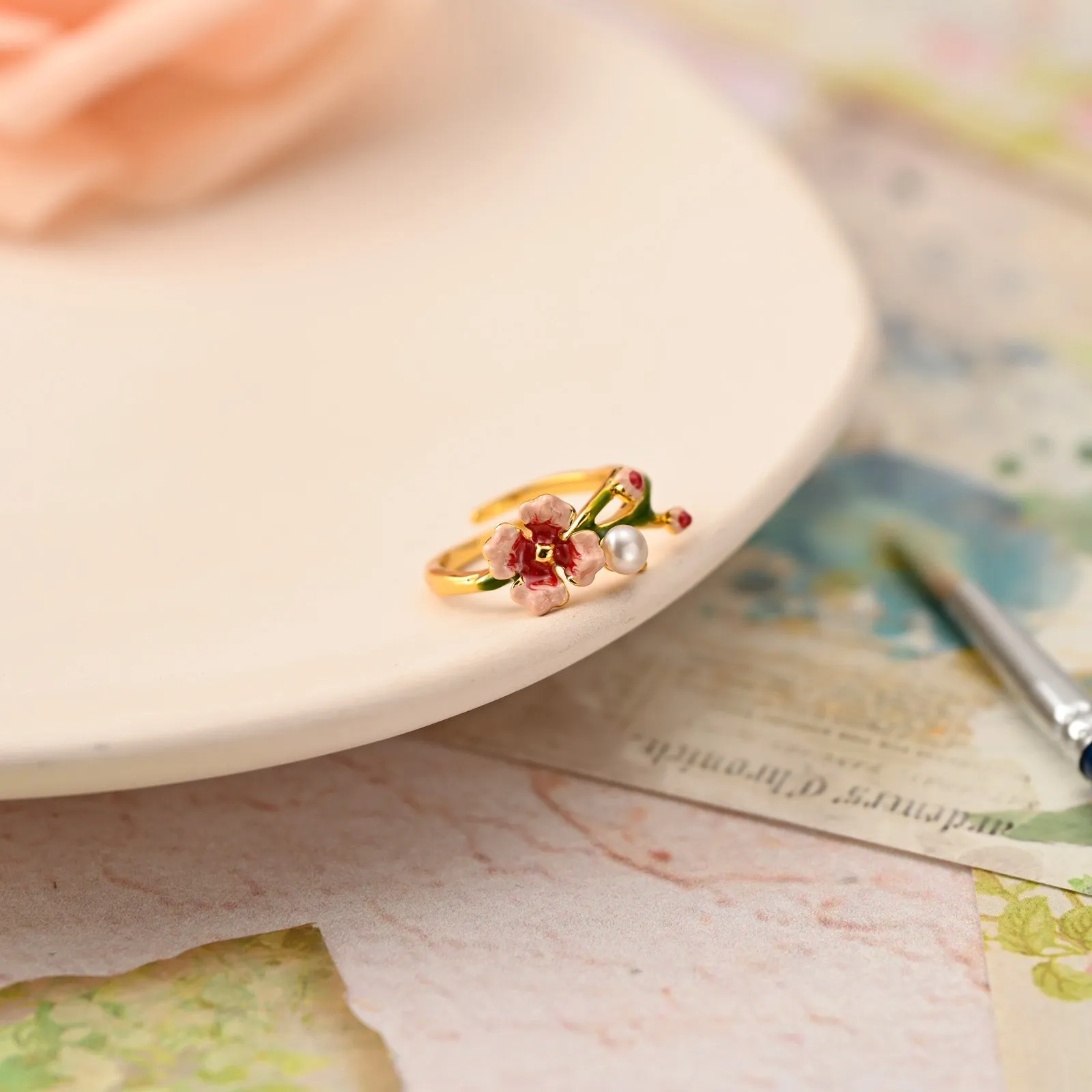 Flower Pearl Ring sold by Selenichast product image thumbnail 2