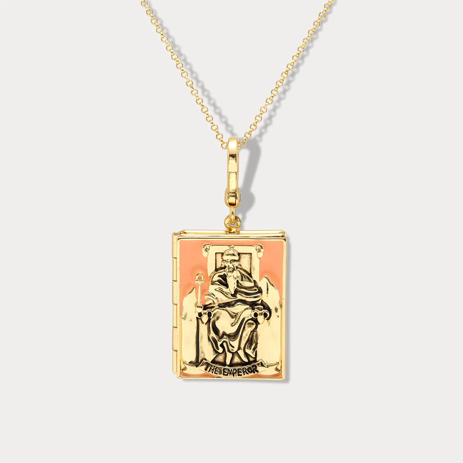 Tarot Locket Necklace-The Emperor sold by Selenichast product image thumbnail 4