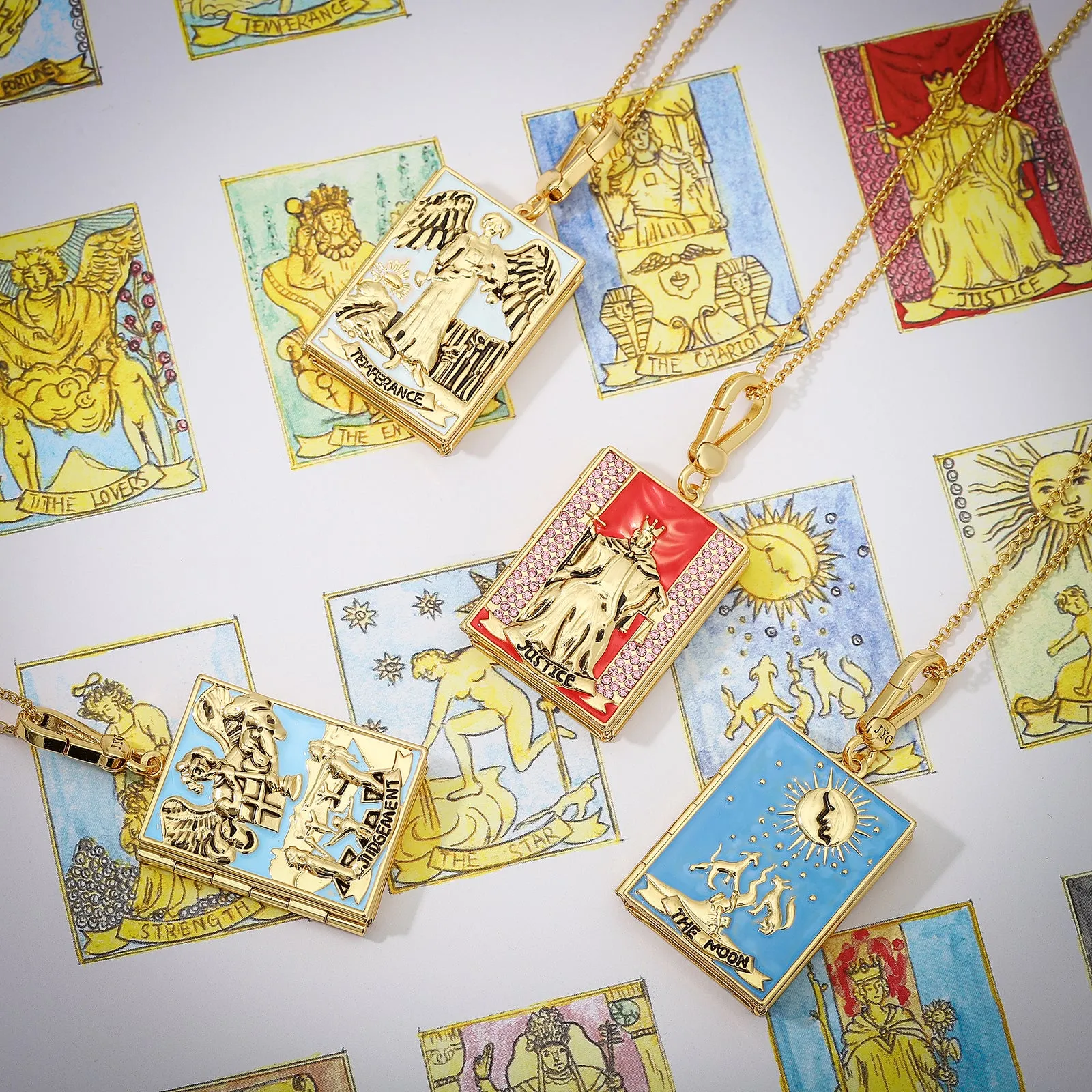 Tarot Locket Necklace-Justice sold by Selenichast product image thumbnail 2