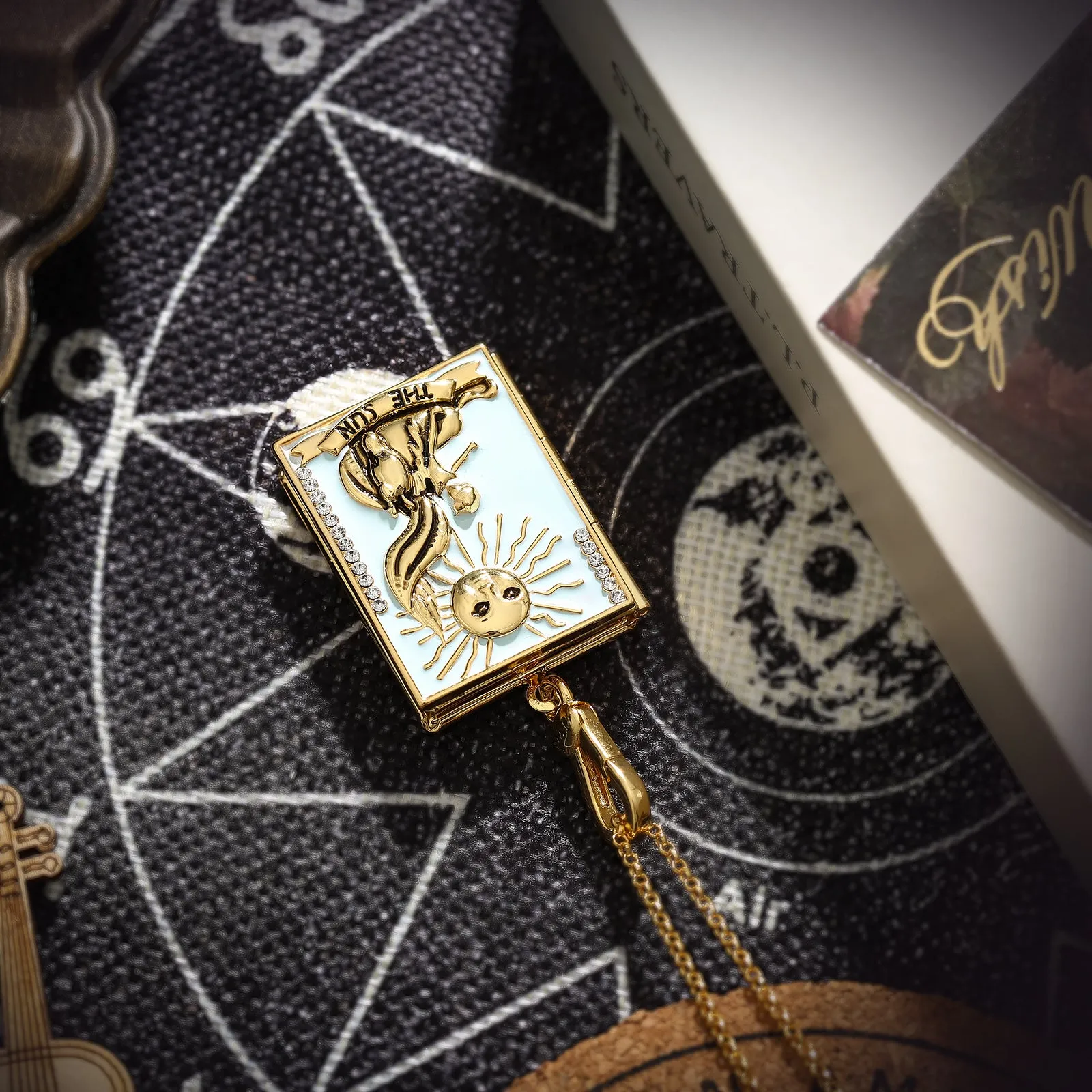 Tarot Locket Necklace-The Sun sold by Selenichast product image thumbnail 3